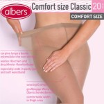 Dres poliamida pentru persoane corpolente - alber's Comfort Size 20 DEN (Art. 127)