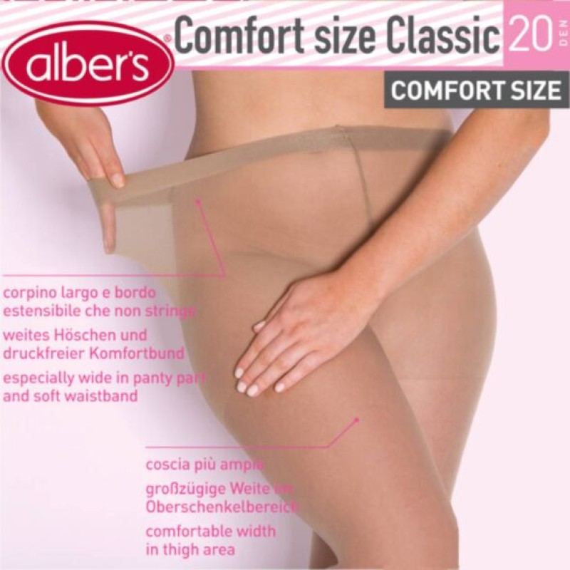 Dres poliamida pentru persoane corpolente - alber's Comfort Size 20 DEN (Art. 127)