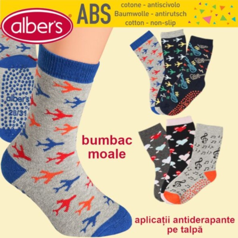 Sosete abs antiderapante din bumbac frotté - alber's ABS (Art. 450 A)