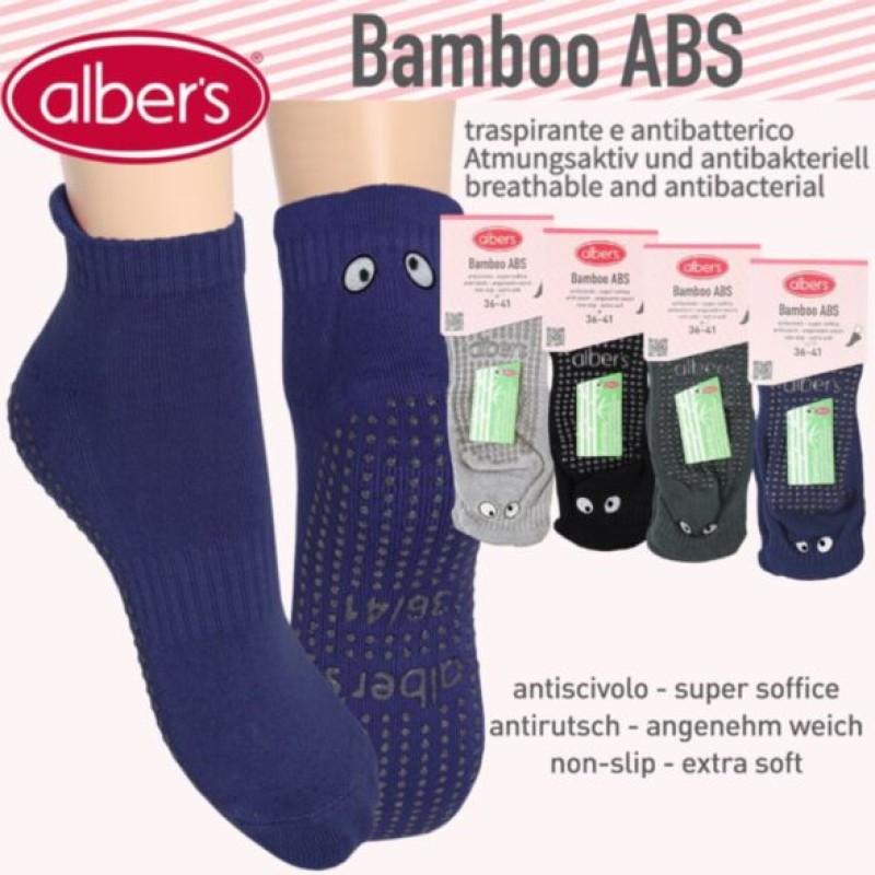 Sosete din bambus antiderapante - alber's Bamboo ABS (Art. 650 B)