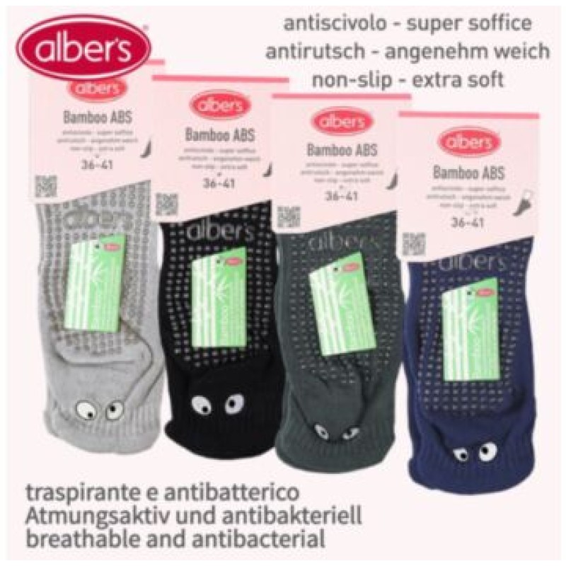 Sosete din bambus antiderapante - alber's Bamboo ABS (Art. 650 B)