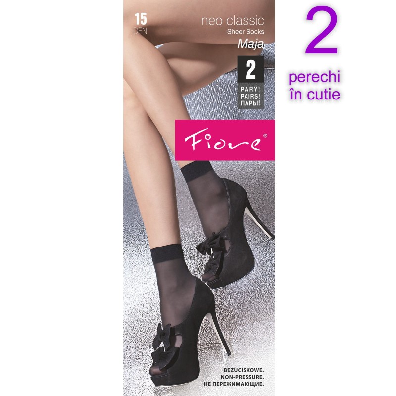 sosete din dres pana la glezna lycra 1/4 - 15 den Fiore Maja