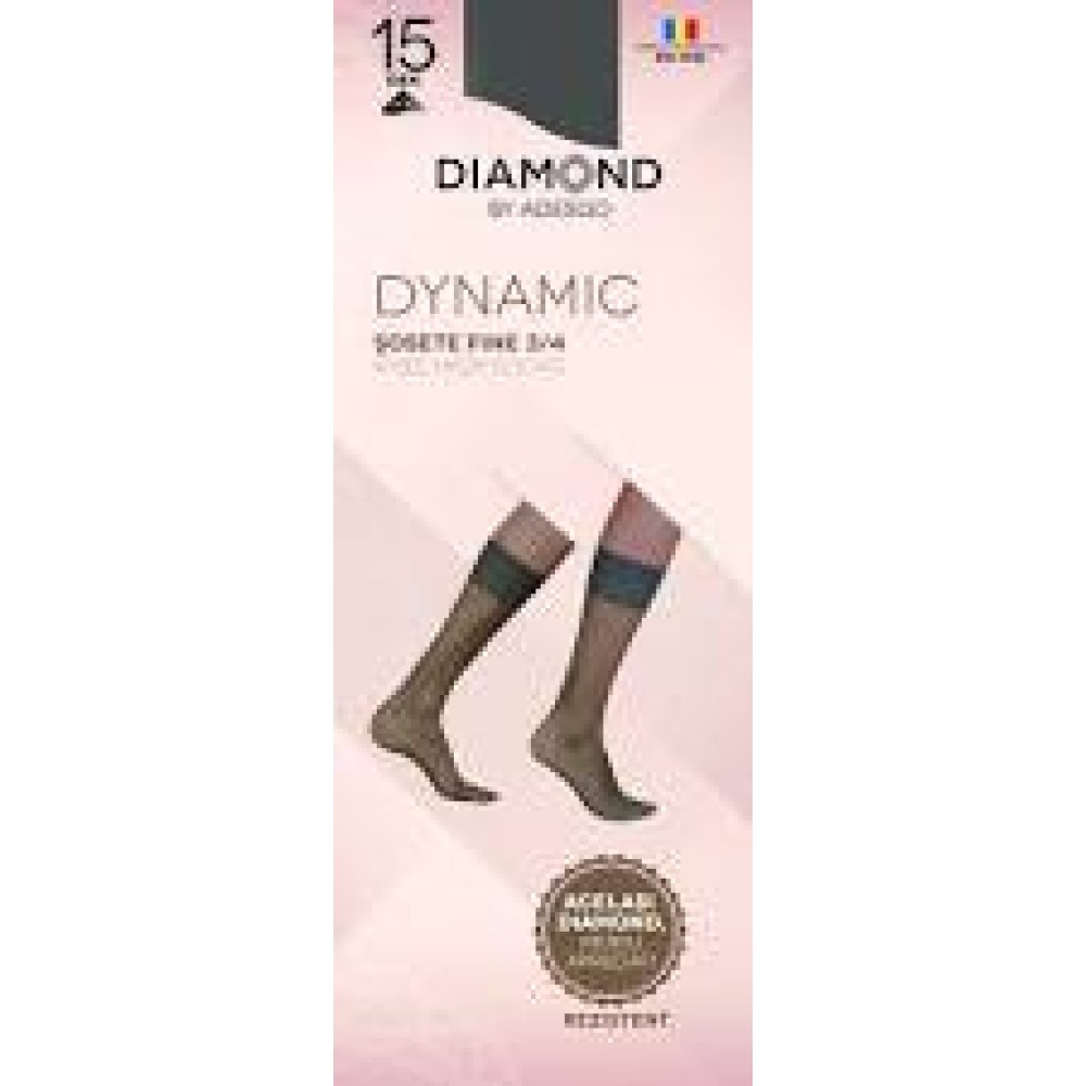 sosete din dres pana la genunchi (3/4) - 15 Den Lycra Diamond Dynamic