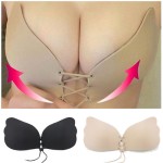 Cupe Silicon cu SNUR, Sutien cu efect PUSH-UP-pentru rochii decoltate sau cu spatele gol